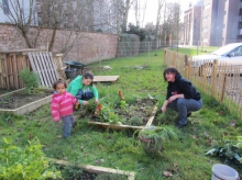 3 april 2014 - onze appelboom in bloei